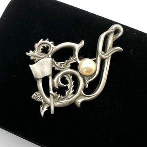Fort Pewter Scottish Thistle Golf Brooch